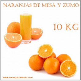 Caja de Naranjas Mezcla Mesa y Zumo 10 KG